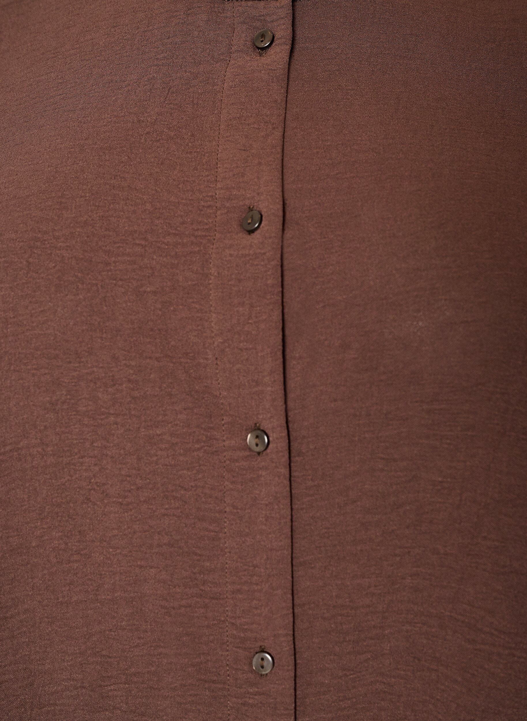 ZizziTunika 3/4-hihoilla, Ruskea, Packshot image number 2