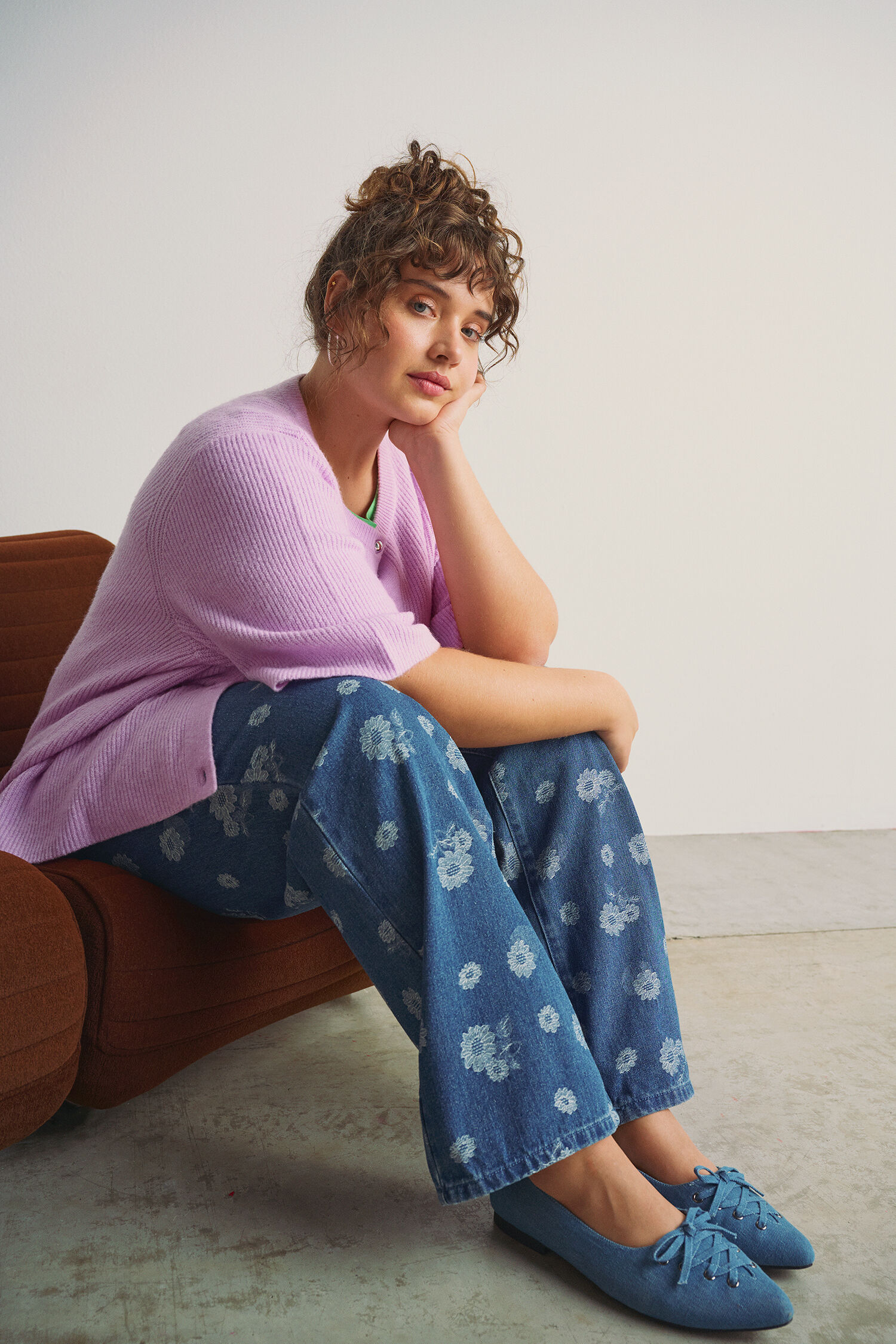 Zizzi V&auml;rik&auml;s neule, , Model