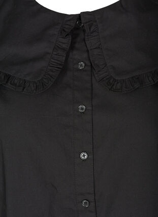 Hihaton paita suurella kauluksella , Black, Packshot image number 2