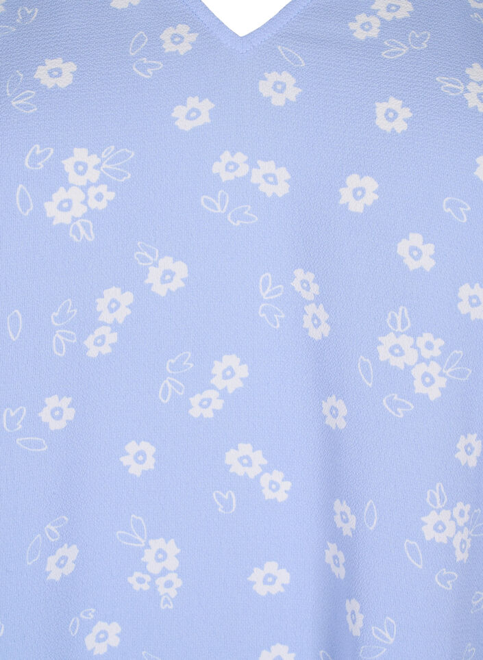 Kukallinen toppi, jossa on v-pääntie, Serenity Flower AOP, Packshot image number 2