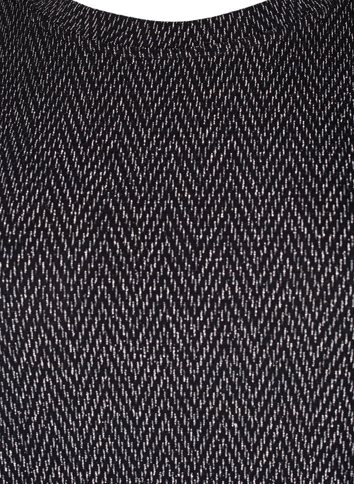 Mekko siksak-kuviolla ja kimalteella, Silver ZigZagShimmer, Packshot image number 2