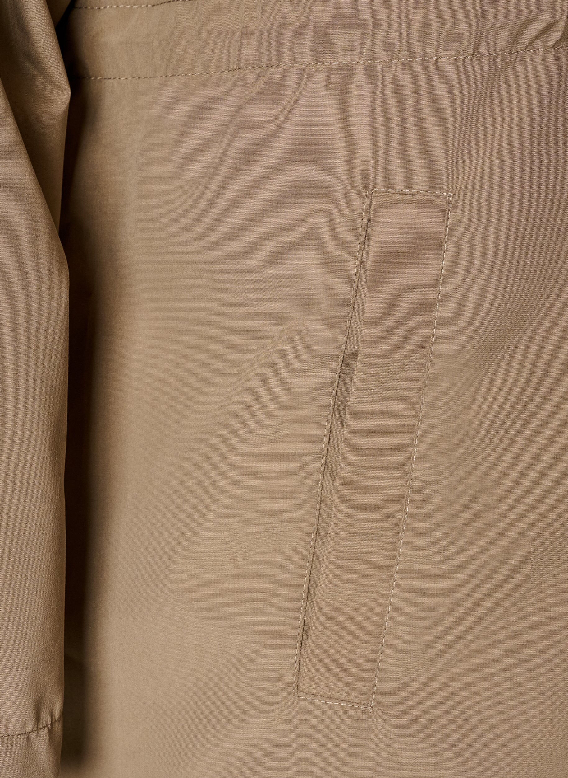 ZizziKevyt hupullinen parka, Ruskea, Packshot image number 3