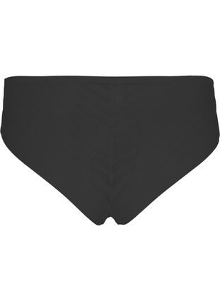 Tai-malliset ja normaalivyötäröiset alushousut mesh-kankaasta, Black, Packshot image number 1
