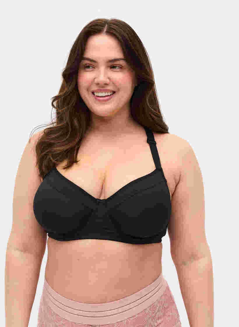 Kaarituelliset rintaliivit selkäyksityiskohdalla, Black, Model image number 0