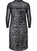 Glittermekko paljeteilla, Black w. Silver, Packshot image number 1
