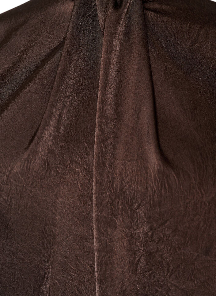 Satiinipusero pallomaisella mallilla, Ruskea, Packshot image number 2