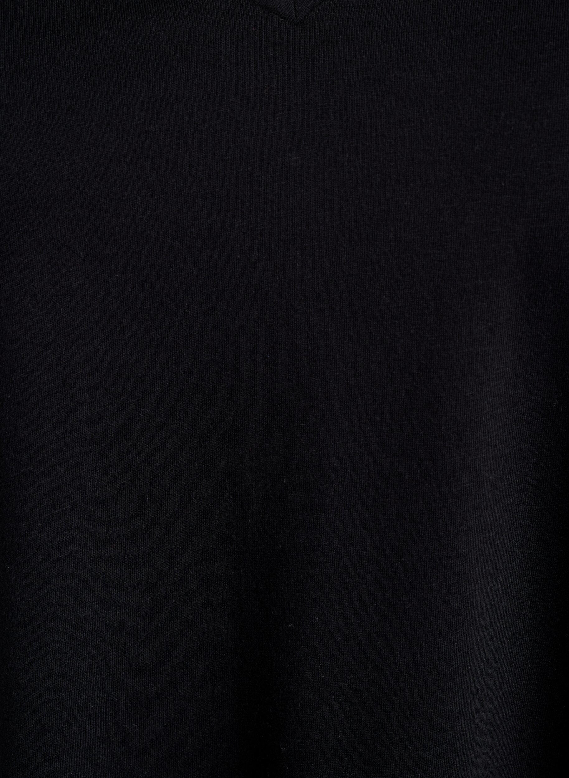 Zizzi2-pack v-kaula-aukkoisia t-paitoja, Musta, Packshot image number 2