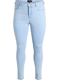 Amy korkea vy&ouml;t&auml;r&ouml;iset super slim fit -farkut, Sininen