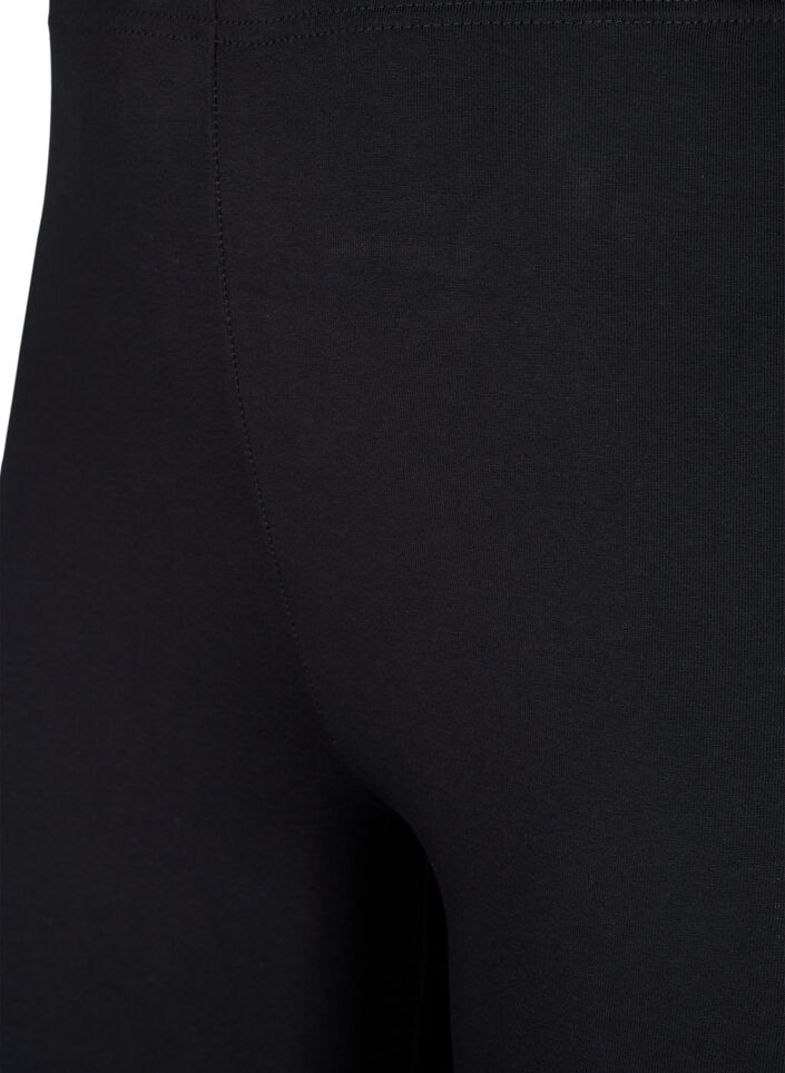 2-pack puuvillaiset leggingsit, Musta, Packshot image number 2