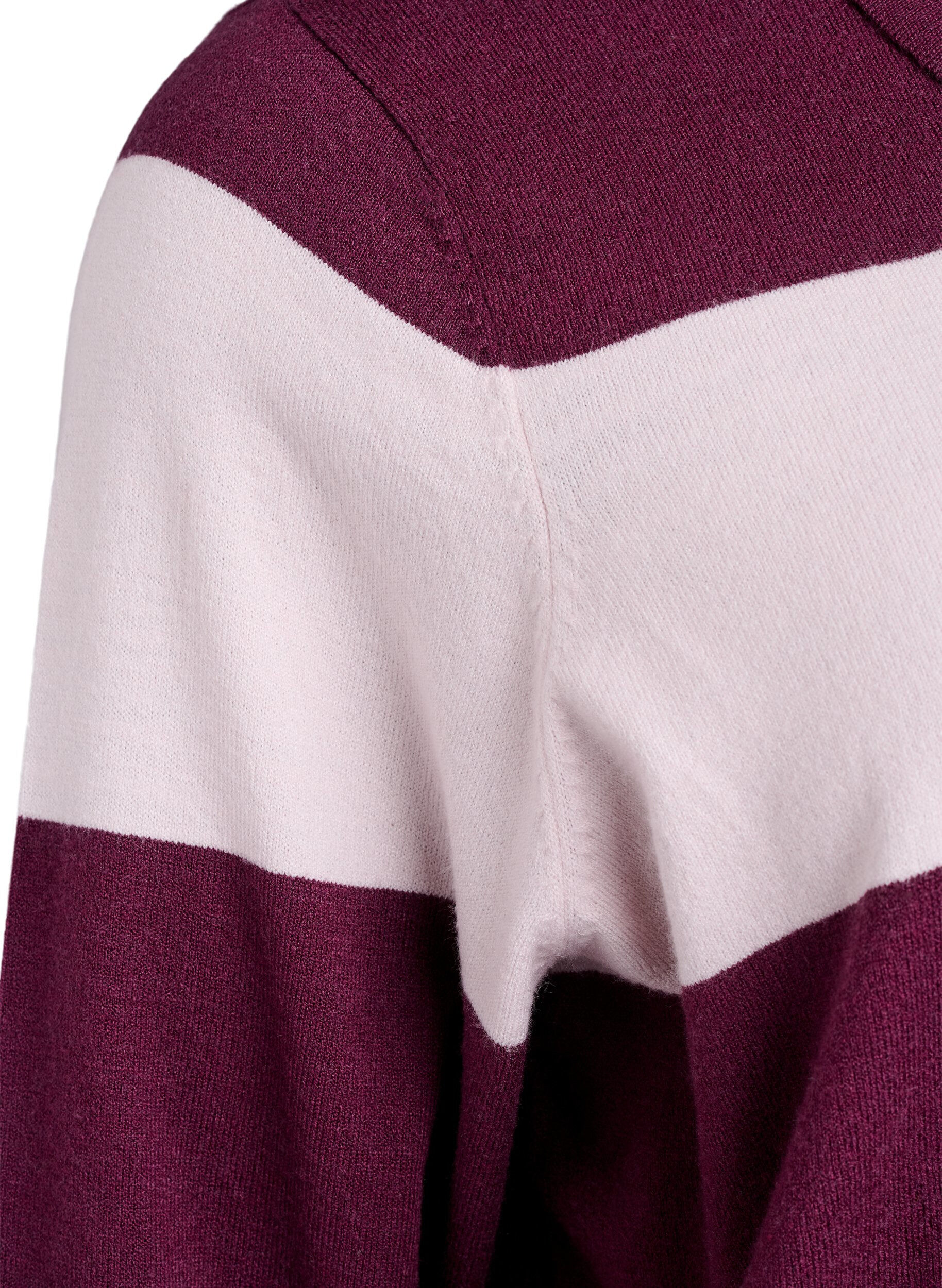 Zizzi Neulepusero kauluksella, Punainen, Packshot image number 3