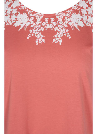 Puuvillainen t-paita printtiyksityiskohdilla , Faded RoseMel feath, Packshot image number 2