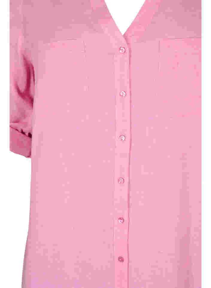 Pitkä paita 3/4-hihoilla ja v-aukolla, Rosebloom, Packshot image number 2