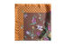 Neli&ouml;nmuotoinen satiinimainen huivi kuviollisella designilla, Ruskea, Packshot image number 2