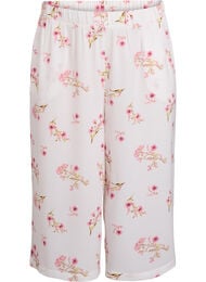 Culottes-housut kuosilla, Valkoinen