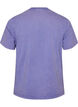 Puuvillainen T-paita etupainatuksella ja pestyll&auml; lookilla, Violetti, Packshot image number 1