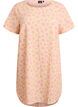 Lyhyt mekko, jossa on ryppyinen pinta ja lyhyet hihat, Keltainen, Packshot image number 0