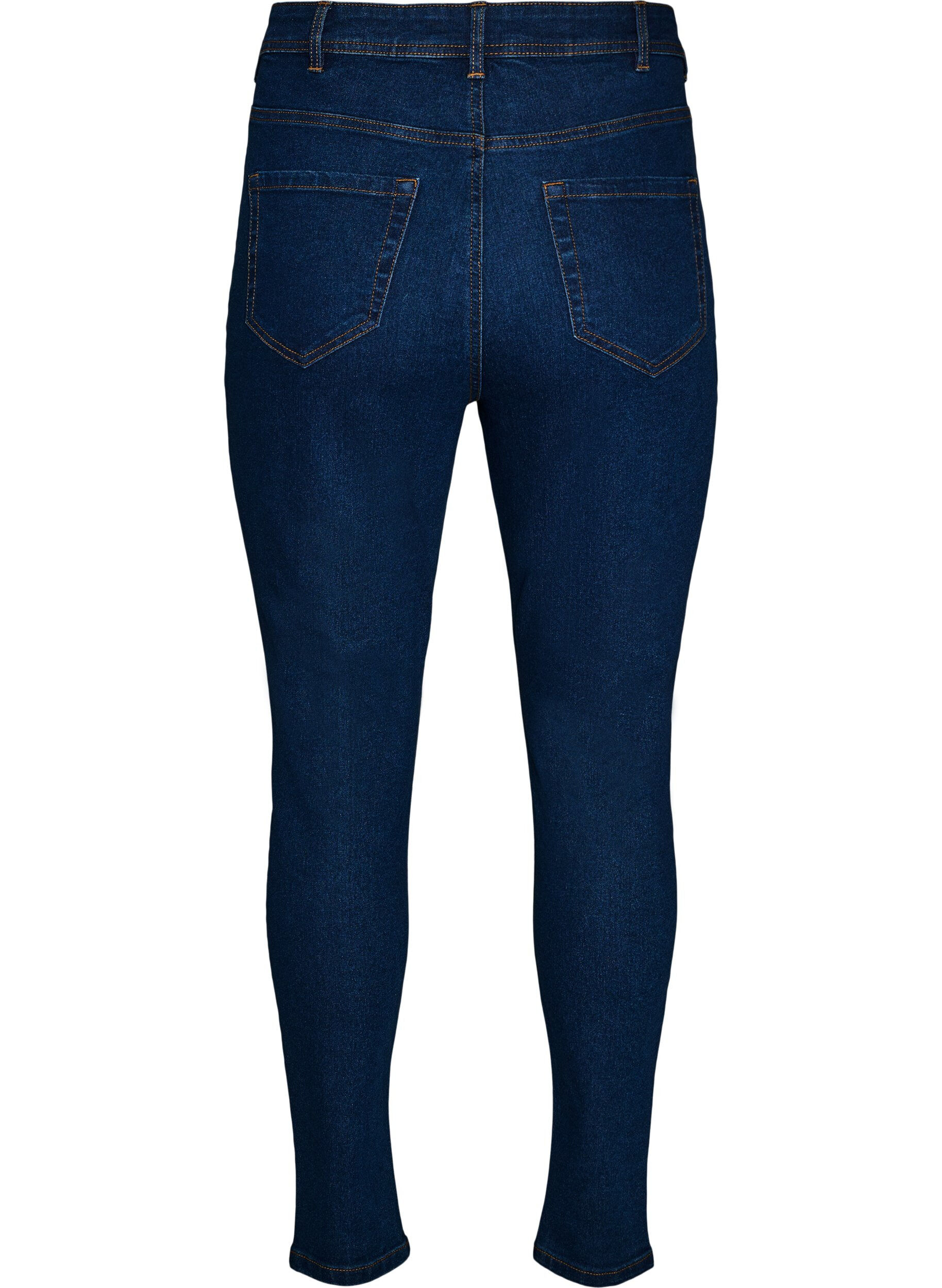 ZizziFarkut super slim fit -mallissa, Sininen, Packshot image number 1