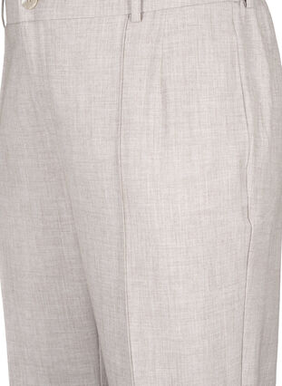 Melange-housut kuminauhalla ja nappikiinnityksellä, String, Packshot image number 2