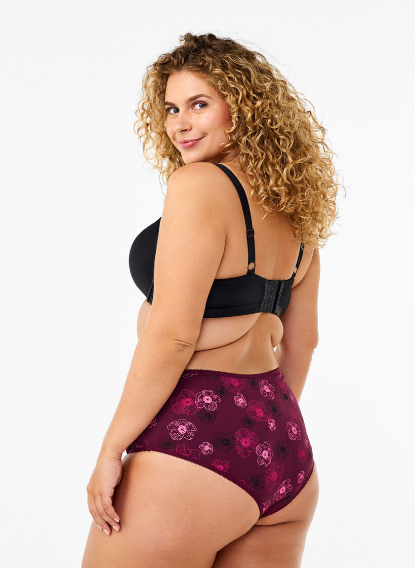 7 kappaleen hipster-alushousupakkaus, Tumma Bordeaux, Model image number 1