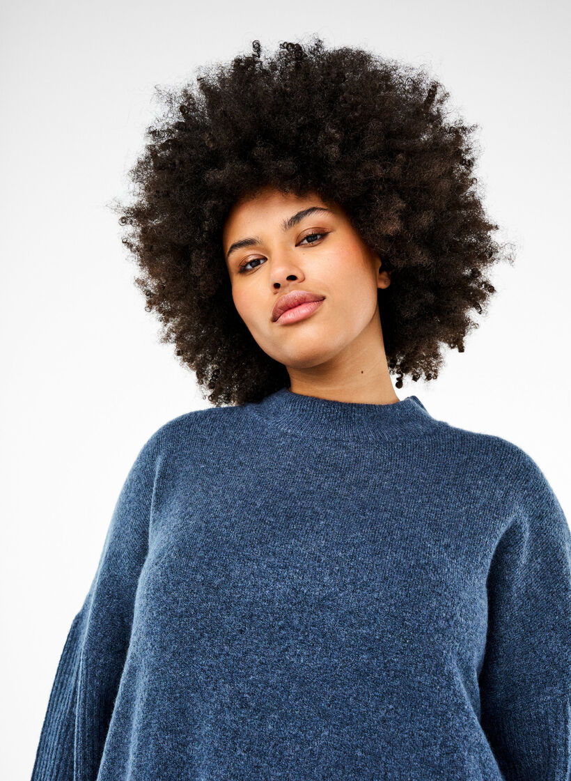 Pitkä neulottu pusero pitkillä hihoilla, Bering Sea Mel., Image image number 0