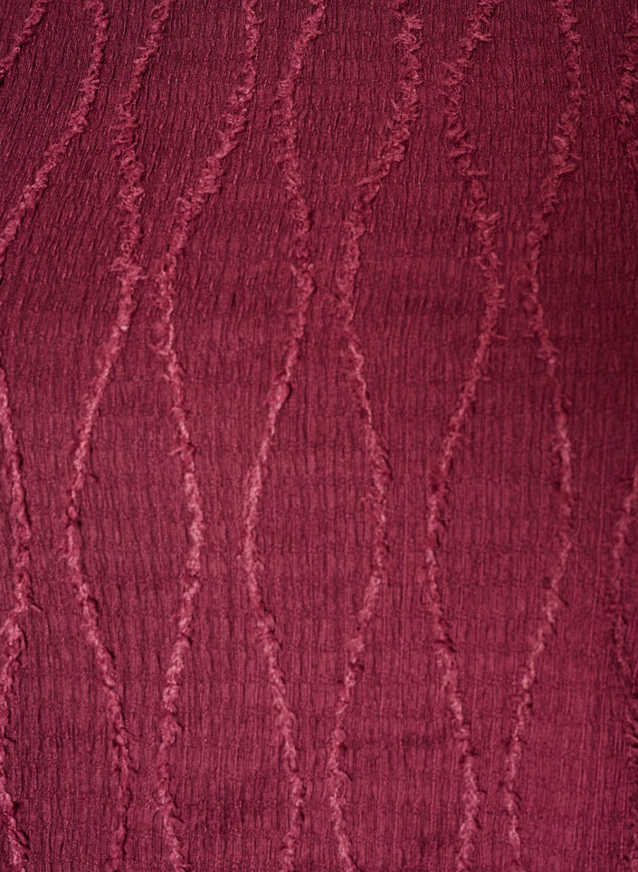Jerseypusero aaltoilevalla tekstuurilla, Punainen, Packshot image number 2