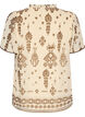 Pusero kuviolla ja virkatulla reunuksella, Beige, Packshot image number 1