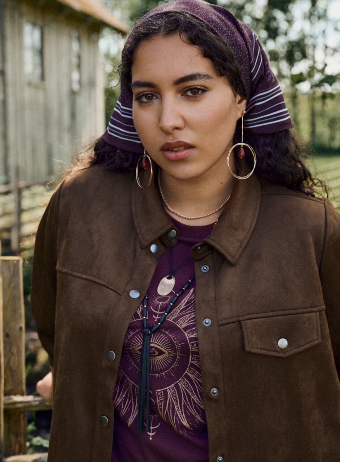 Zizzi Toisiinsa sopiva ruskea setti, , Model