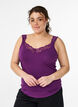 Pitsireunainen viskoositoppi, Violetti, Model image number 0