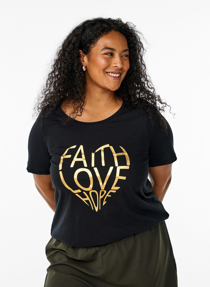 FLASH - T-paita motiivilla, Musta, Model image number 0