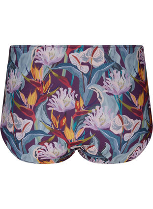 Korkeavyötäröinen bikinialaosa kuosilla, Deep Tropical Print, Packshot image number 1