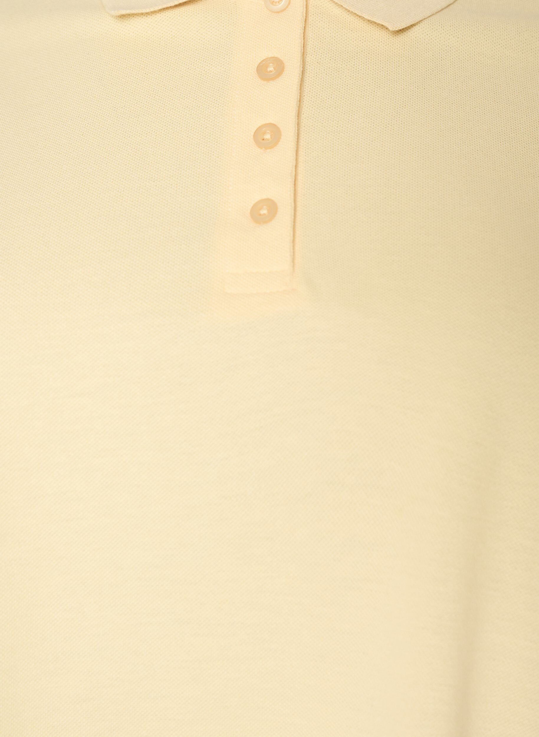 Zizzi Lyhythihainen pikeepaita, Keltainen, Packshot image number 2