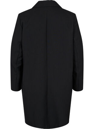 Klassinen takki nappikiinnityksellä, Black, Packshot image number 1