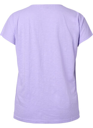 Puuvillainen t-paita lehtiprintillä, Lavender C Leaf, Packshot image number 1