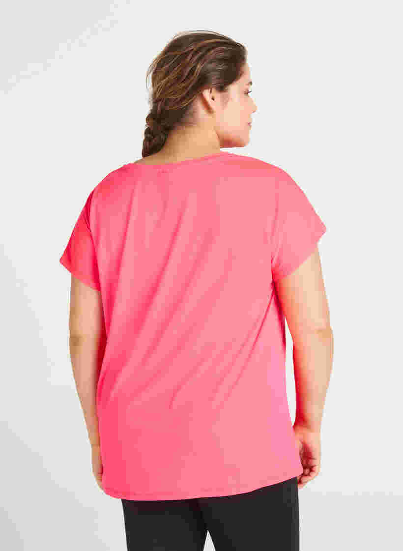 T-paita, Neon pink, Model image number 1
