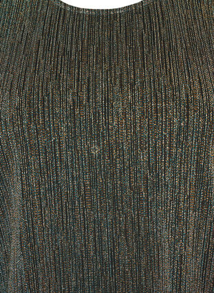 Kullanvärinen glitter-pusero pitkillä hihoilla, Black w. Gold, Packshot image number 2