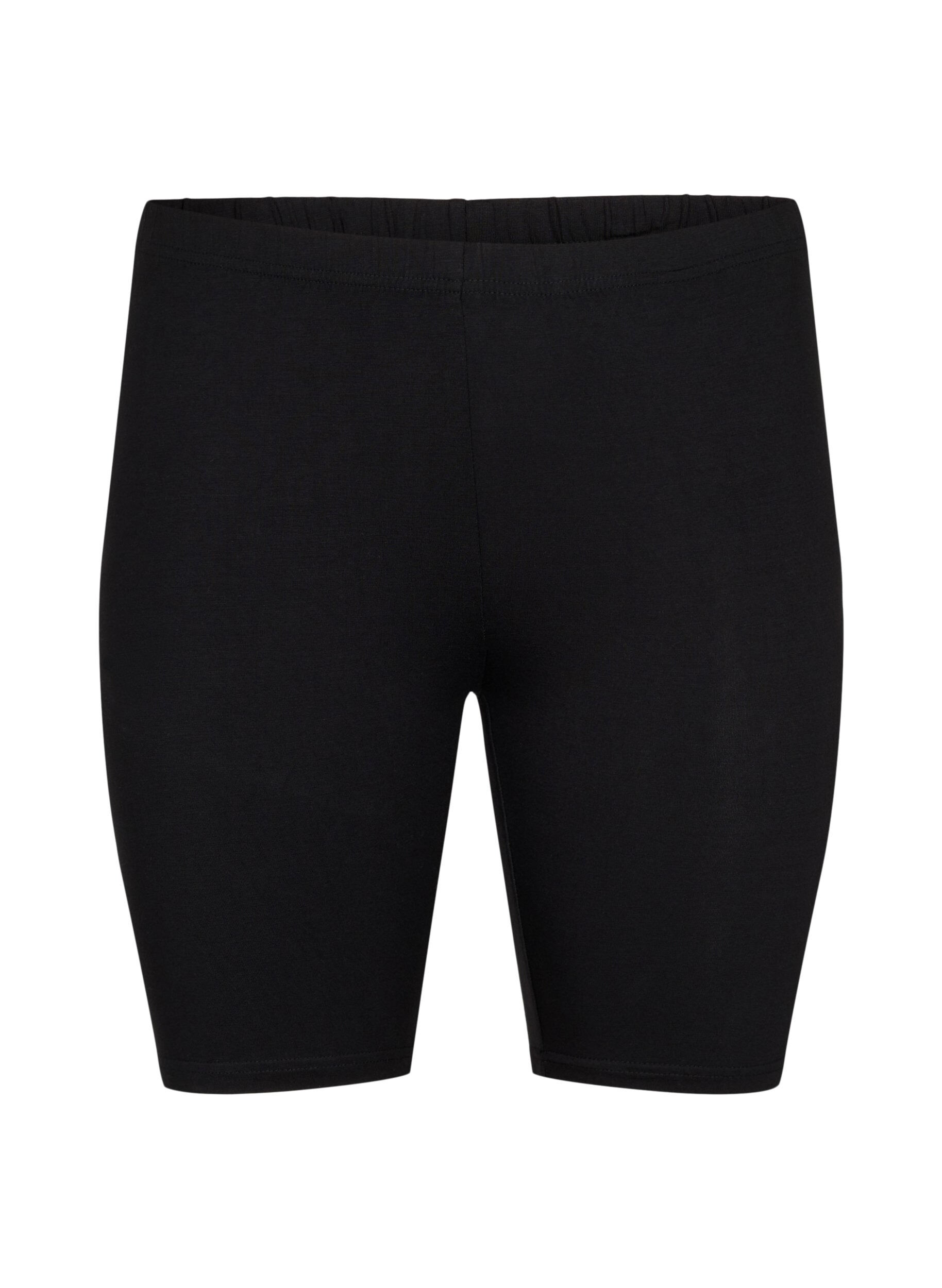 Zizzi2 kpl py&ouml;r&auml;ilyshortseja viskoosista, Musta, Packshot image number 3