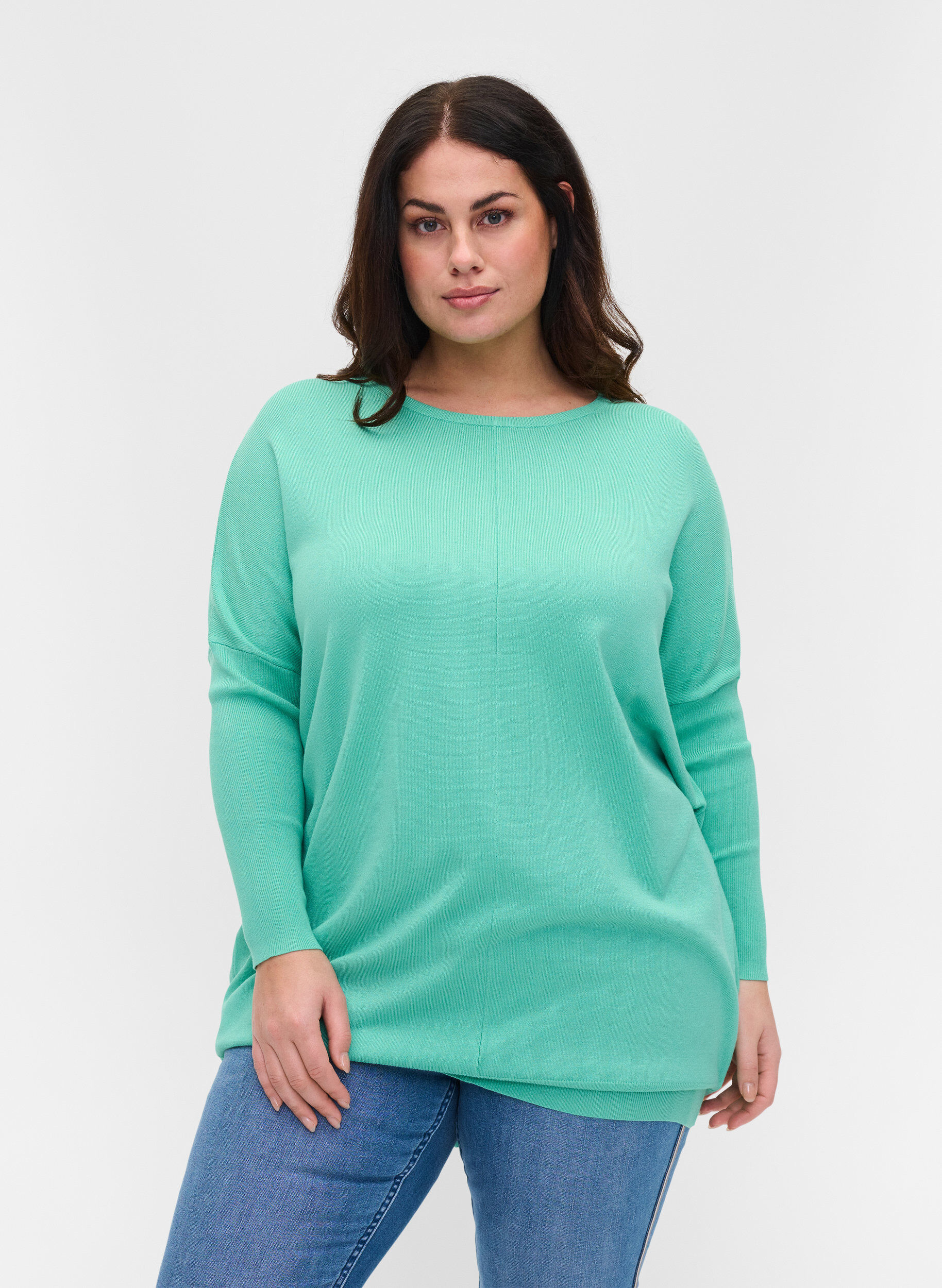 Zizzi Neulepusero, Dusty Jade Green, Model image number 0