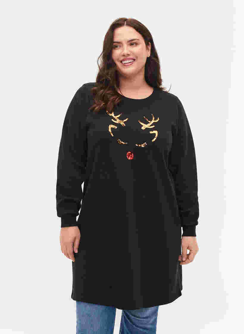 Jouluinen svetarimekko, Black Reindeer, Model image number 0