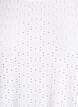 Pusero brodeerauksella ja kevyell&auml; pallomaisella efektill&auml;, Valkoinen, Packshot image number 2