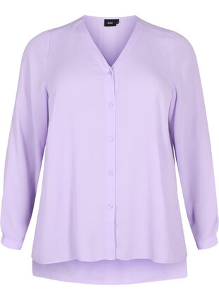 Pitkähihainen paita v-pääntiellä, Purple Rose, Packshot image number 0