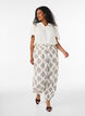 Viskoosipusero broderieanglaise-koristeilla, Beige, Model image number 1