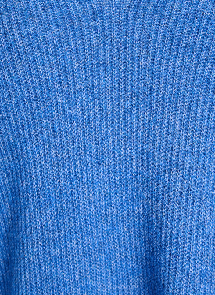 Neulepusero v-p&auml;&auml;ntiell&auml; ja raglanhihoilla, Sininen, Packshot image number 2