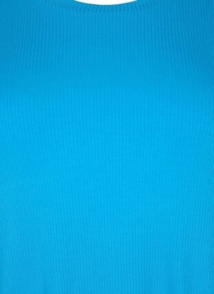 Ribattu t-paita viskoosista, Ibiza Blue, Packshot image number 2