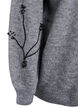 Neule helmikirjailulla, Harmaa, Packshot image number 3
