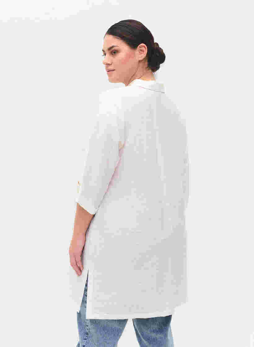 Pitkä paita 3/4-hihoilla, Bright White, Model image number 1