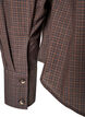 Puuvillapaita ruutukuosilla, Ruskea, Packshot image number 4