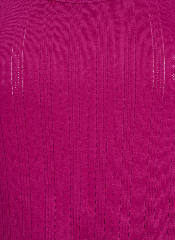 Y&ouml;toppi luomupuuvillasta, struktuurikuviolla, Vaaleanpunainen, Packshot image number 2