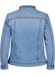 Lyhyt puuvillainen farkkutakki, Light blue denim, Packshot image number 1