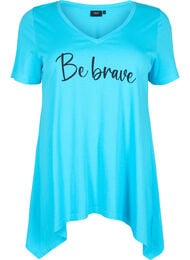 Lyhythihainen puuvillainen t-paita, Blue Atoll W. Be