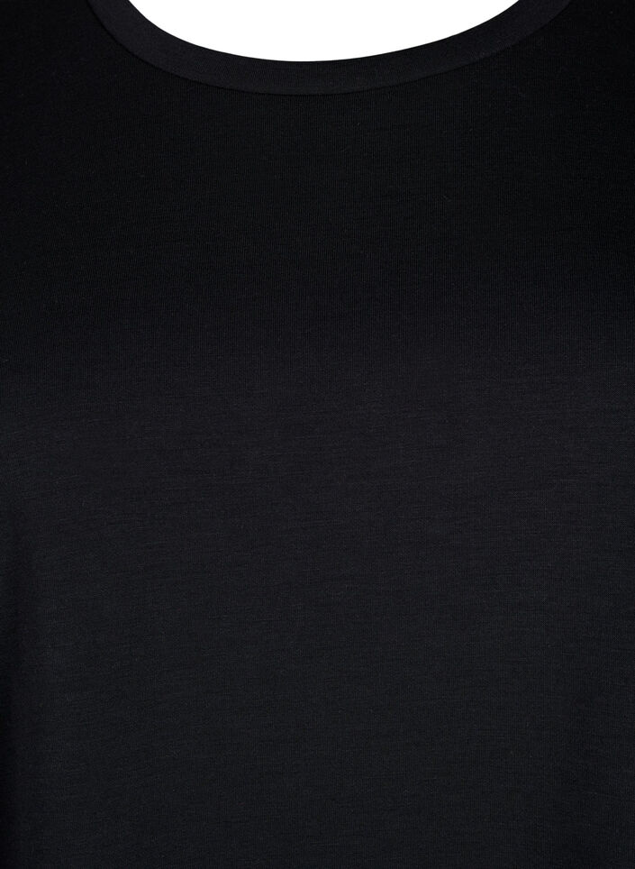 T-paita modaalisekoitetta, Musta, Packshot image number 2